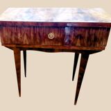 Armoire et Table de Chevet en Bois Laqué vintage - Ateliers Jacquelin