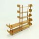 Large Birch Bookcase Shelving Unit by Willem Lutjens for Gouda Den Boer, 1953
