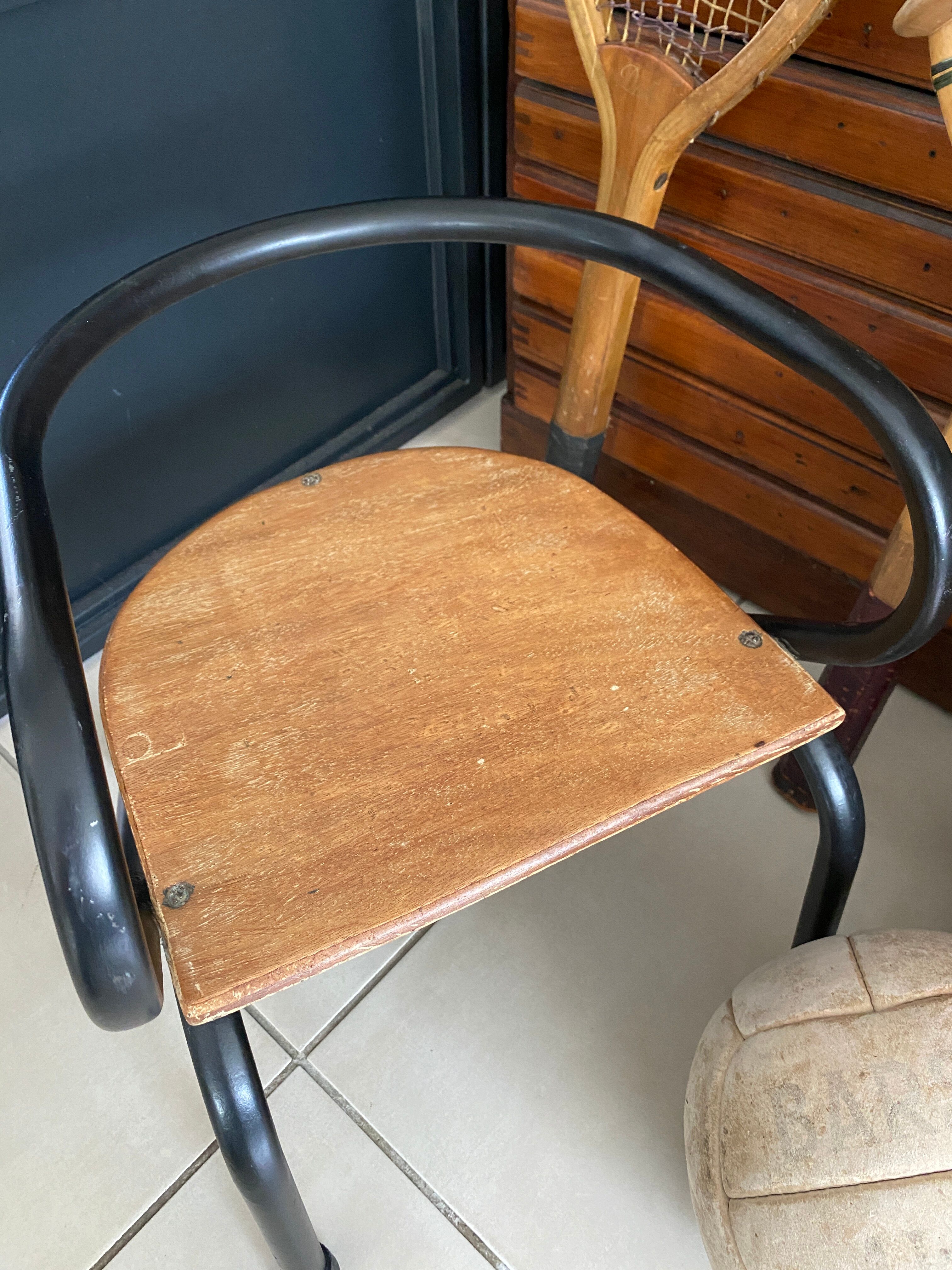 Chaise écolier enfant vintage de Jacques Hitier