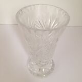 Cut crystal vase