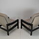 Pair of mid-century armchairs Leda Lux 1980's
