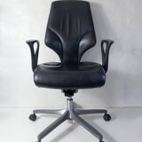 Vintage design Giroflex 64 leather office chair