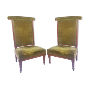 Paire de chaises ponteuses - bois rose