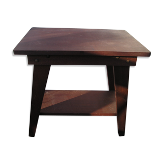 Table end table with 2 tops feet compass