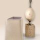 Travertine lamp by Philippe Barbier