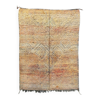 bohemian Berber carpet Boujad salmon in wool