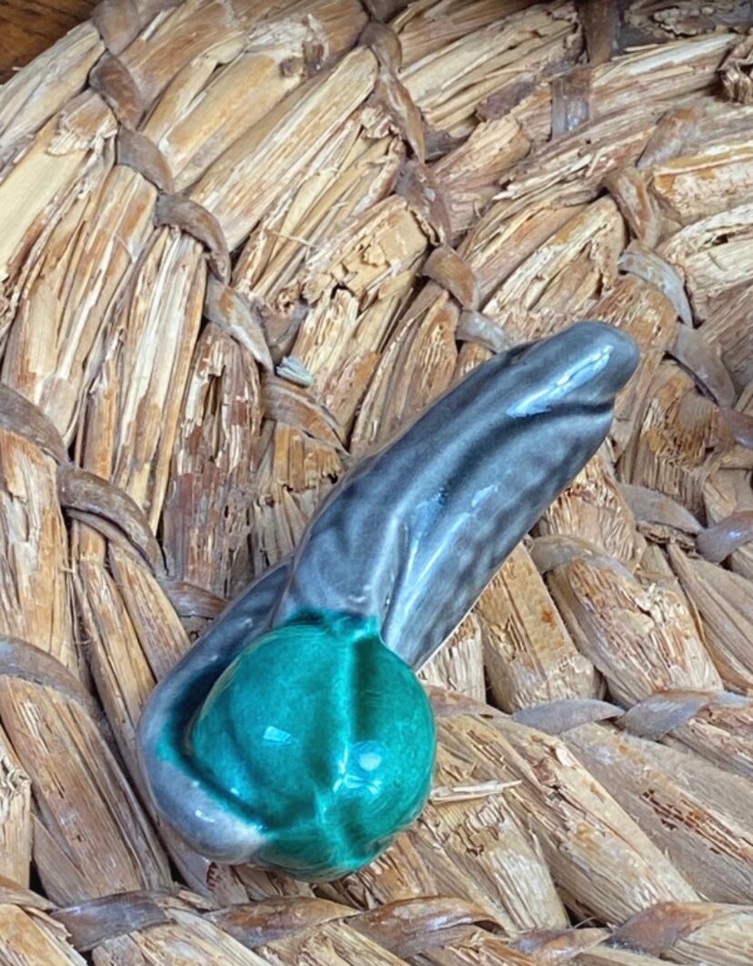 Salt and pepper shakers vegetable ceramic Vallauris