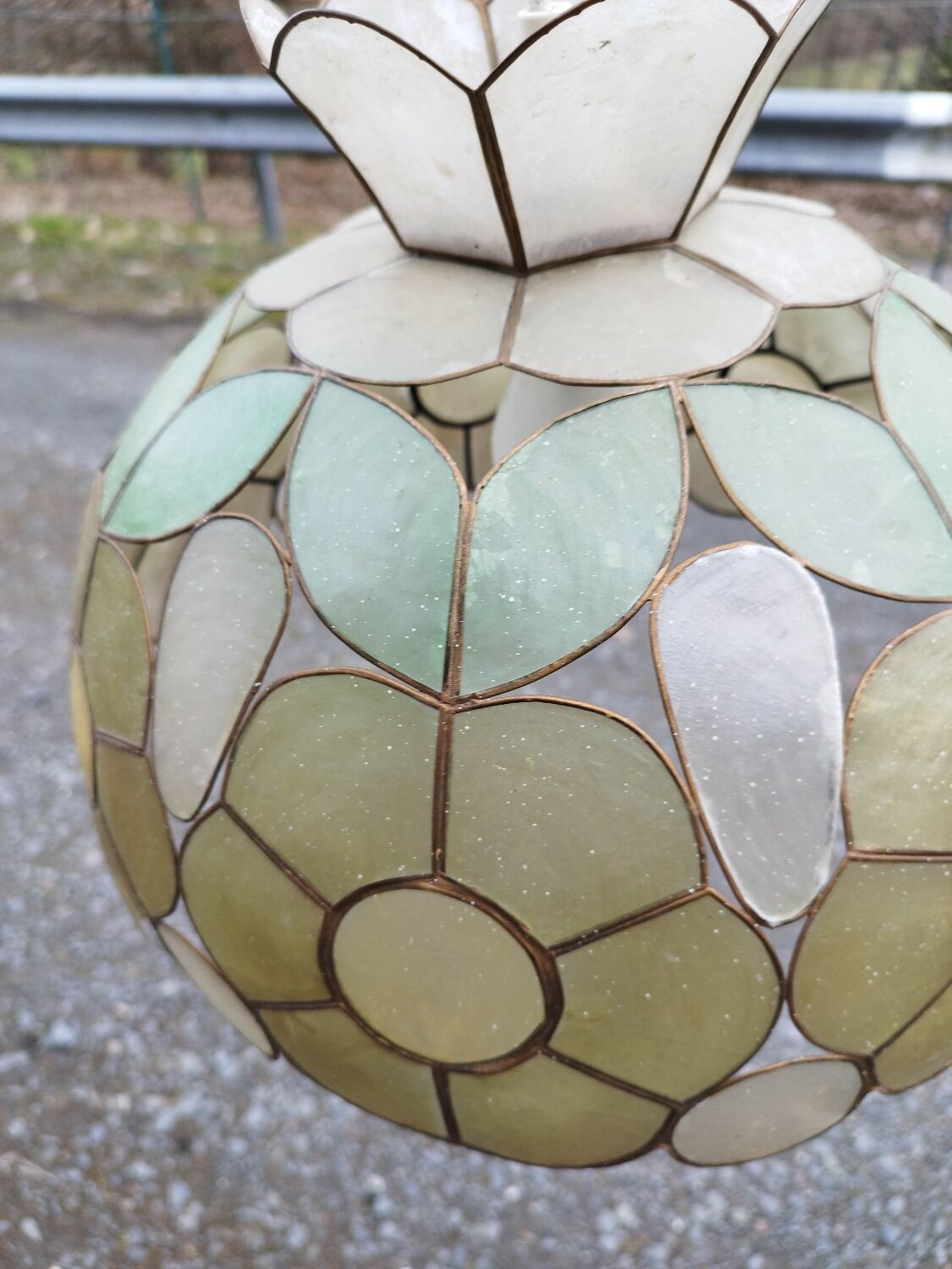 Suspension flower mother-of-pearl large model