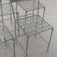 Wrought iron folding chairs
