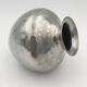 Vase ball in shiny hammered pewter, art deco, signed Chanal - 1910's