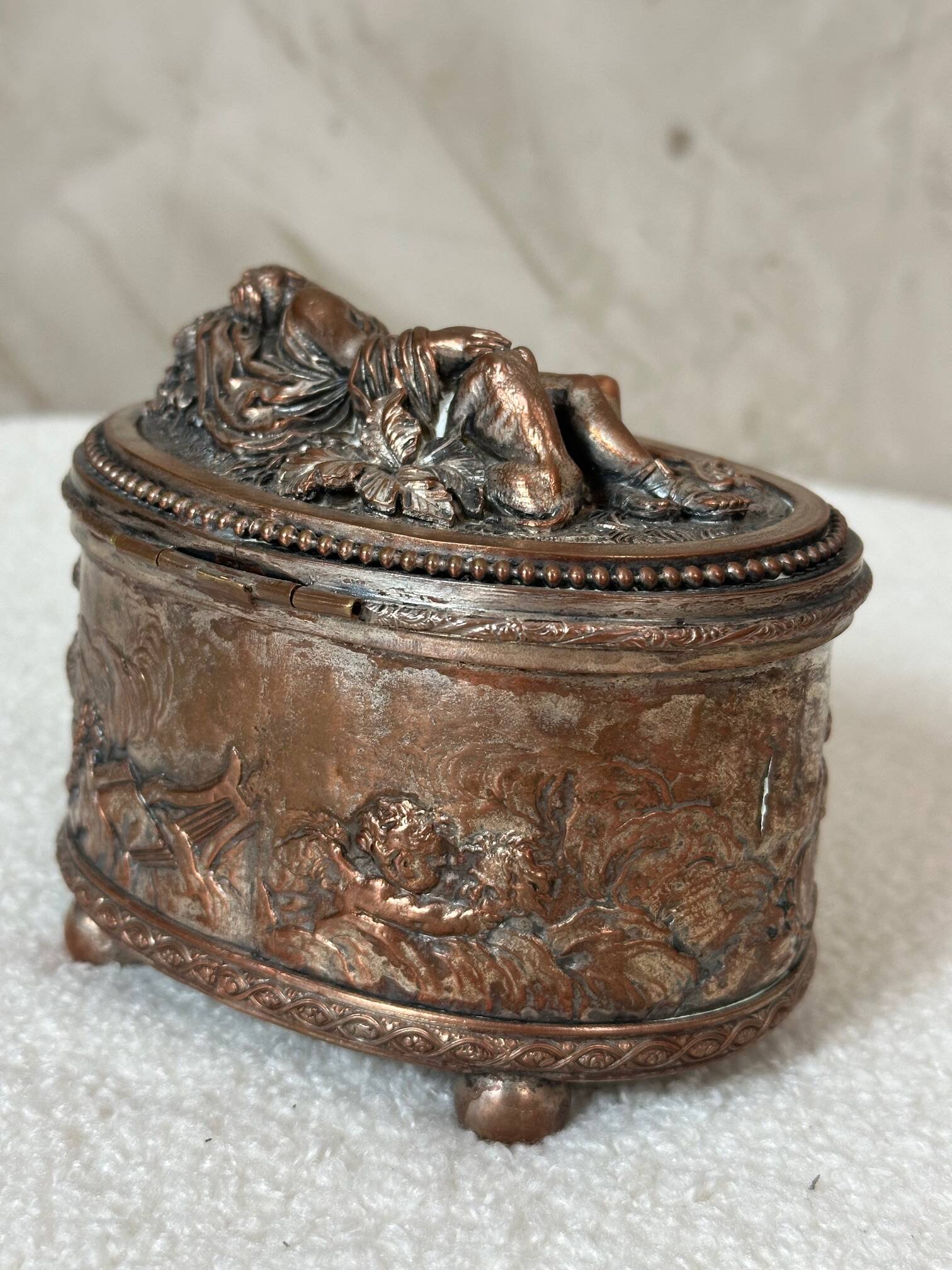 Copper jewelry box