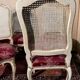 Set of four Louis XV chairs in lacquered wood