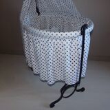 Cradle or cradle in wrought iron 1900