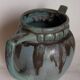 Denbac art-deco pitcher in flammé sandstone