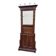 Antique hall coat rack – mirror, hooks & umbrella stand
