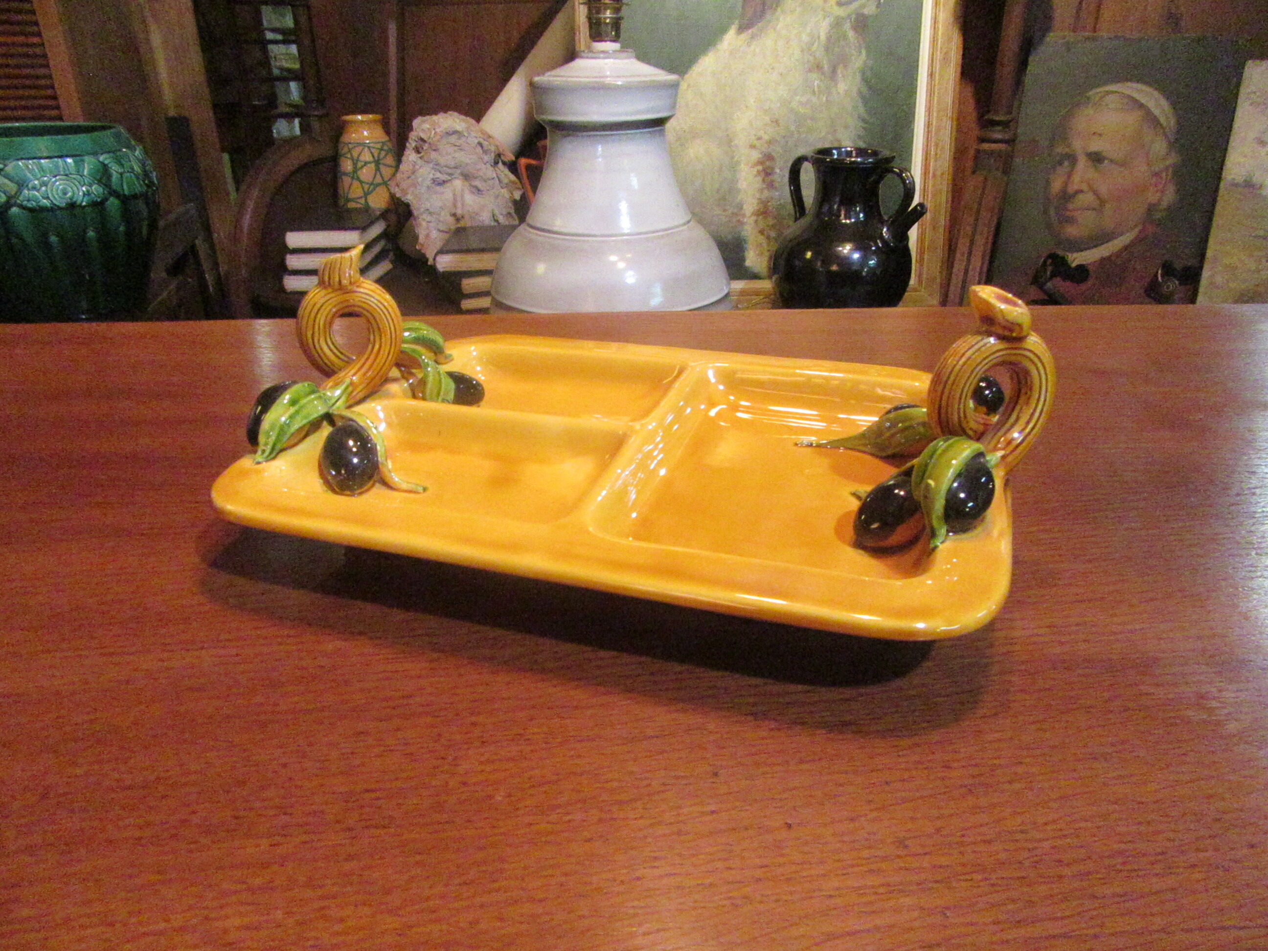 Old ceramic dish vallauris