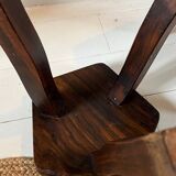 Pair of vintage stools by Olavi Hänninen – Solid oak – 1950s