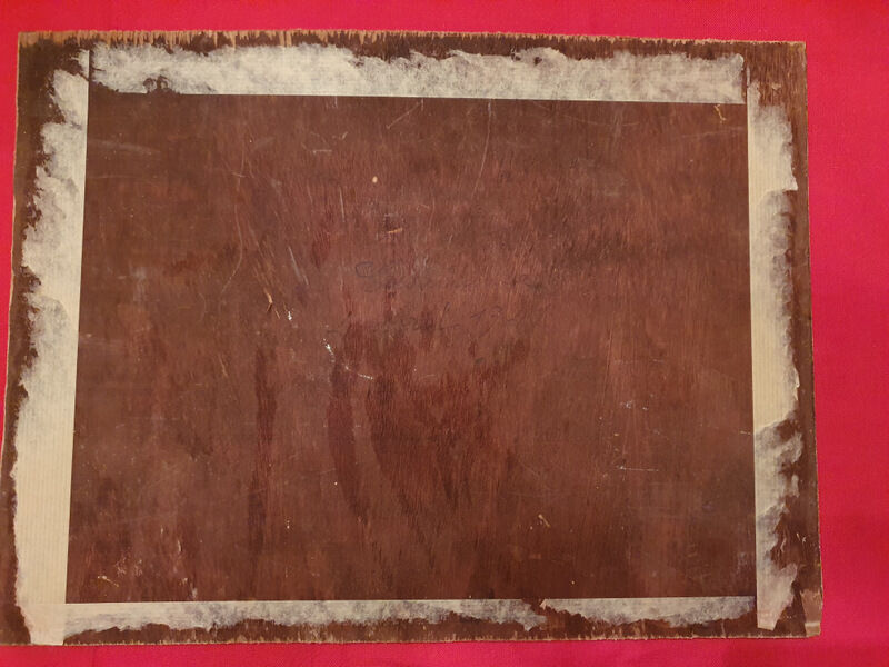 Ancient Painting Bouquet Signed L. BILLY 1941