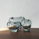 Blue Heart Vases by Per Lütken for Holmegaard, Denmark, Set of 3
