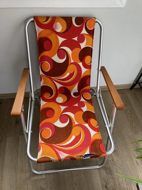 Antique folding camping chairs, 1970s