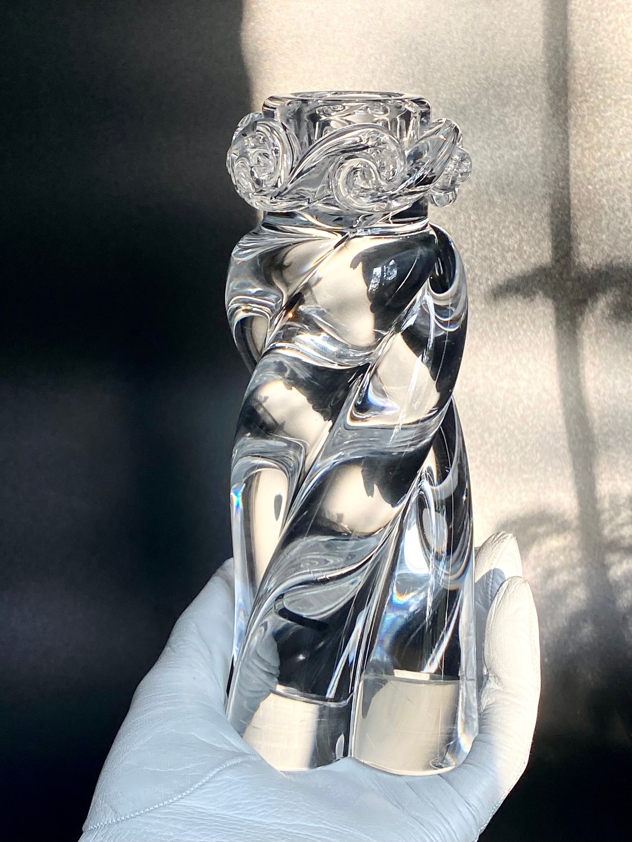 Pair of candlesticks Baccarat Aladin model