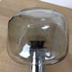 Pair of chrome sconces and smoked glass space age, 70s