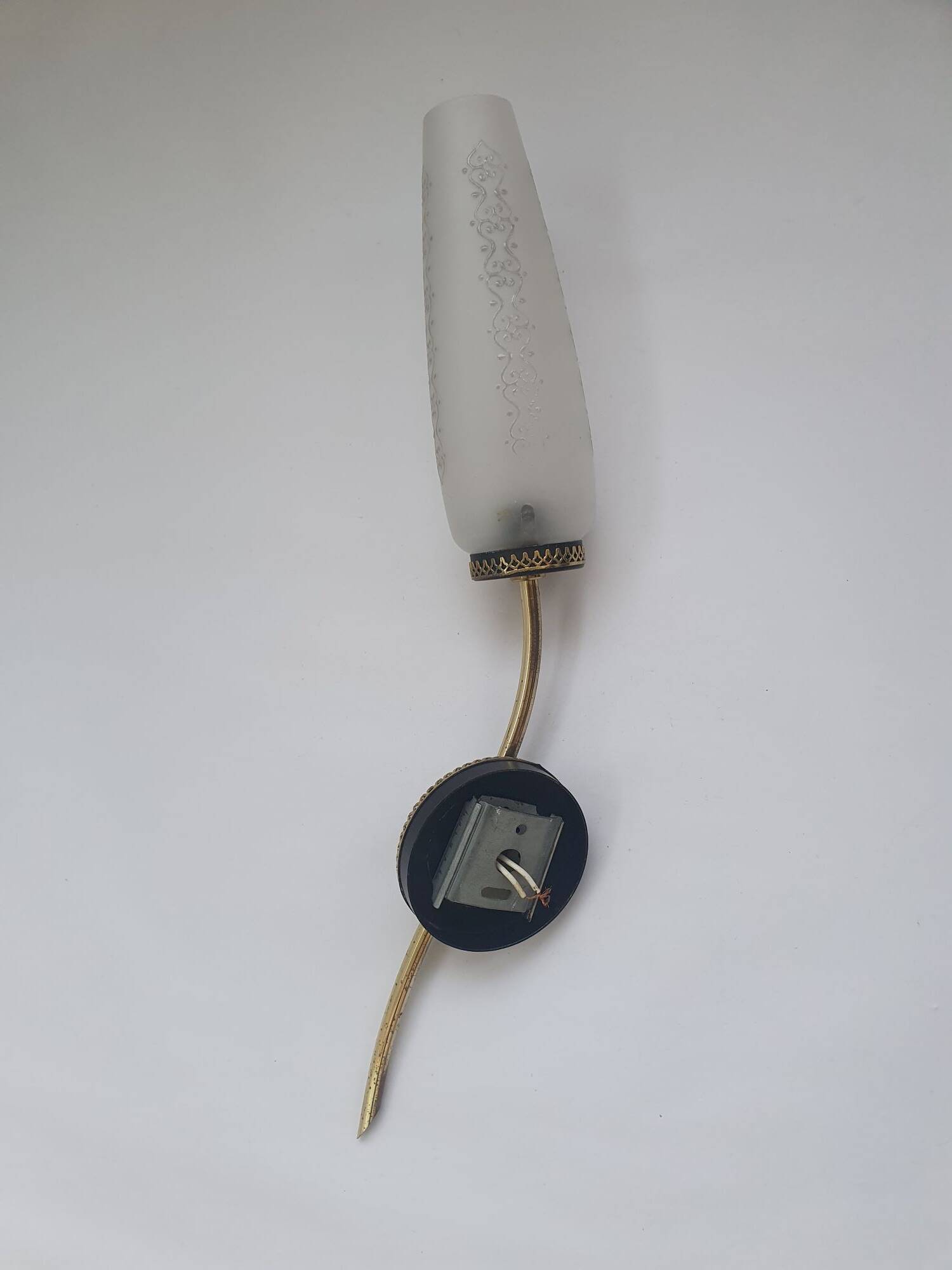 Art Deco black and gold wall light