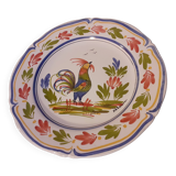 Keraluc quimper / hand painted bird hanging plate (02)