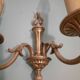 Ancient bronze wall light