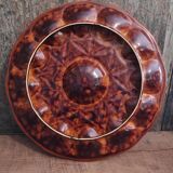 Vintage French oyster tray in Majolica from Vallauris