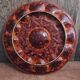 Vintage French oyster tray in Majolica from Vallauris