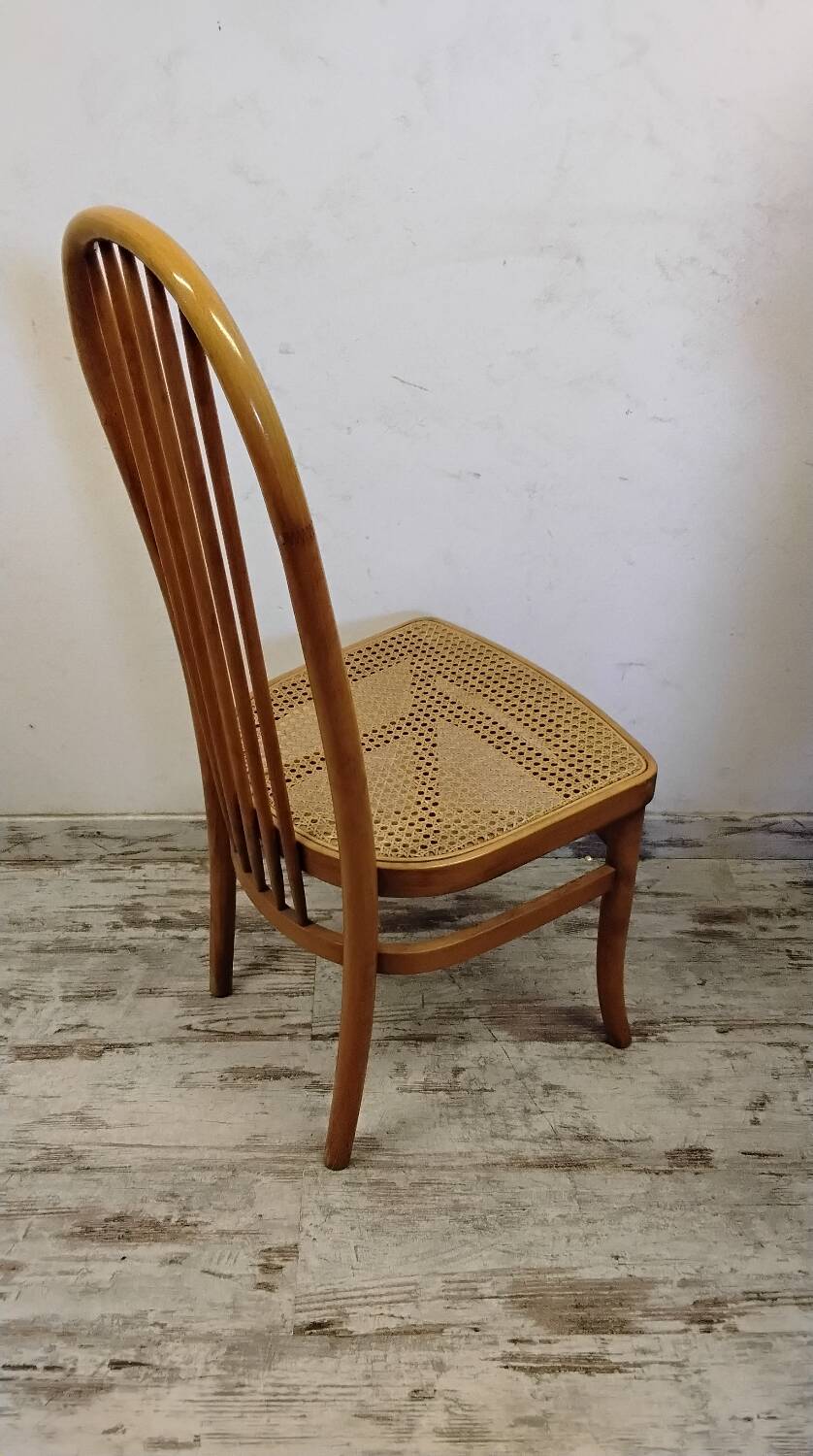 Caned wooden chair, "Eden" model