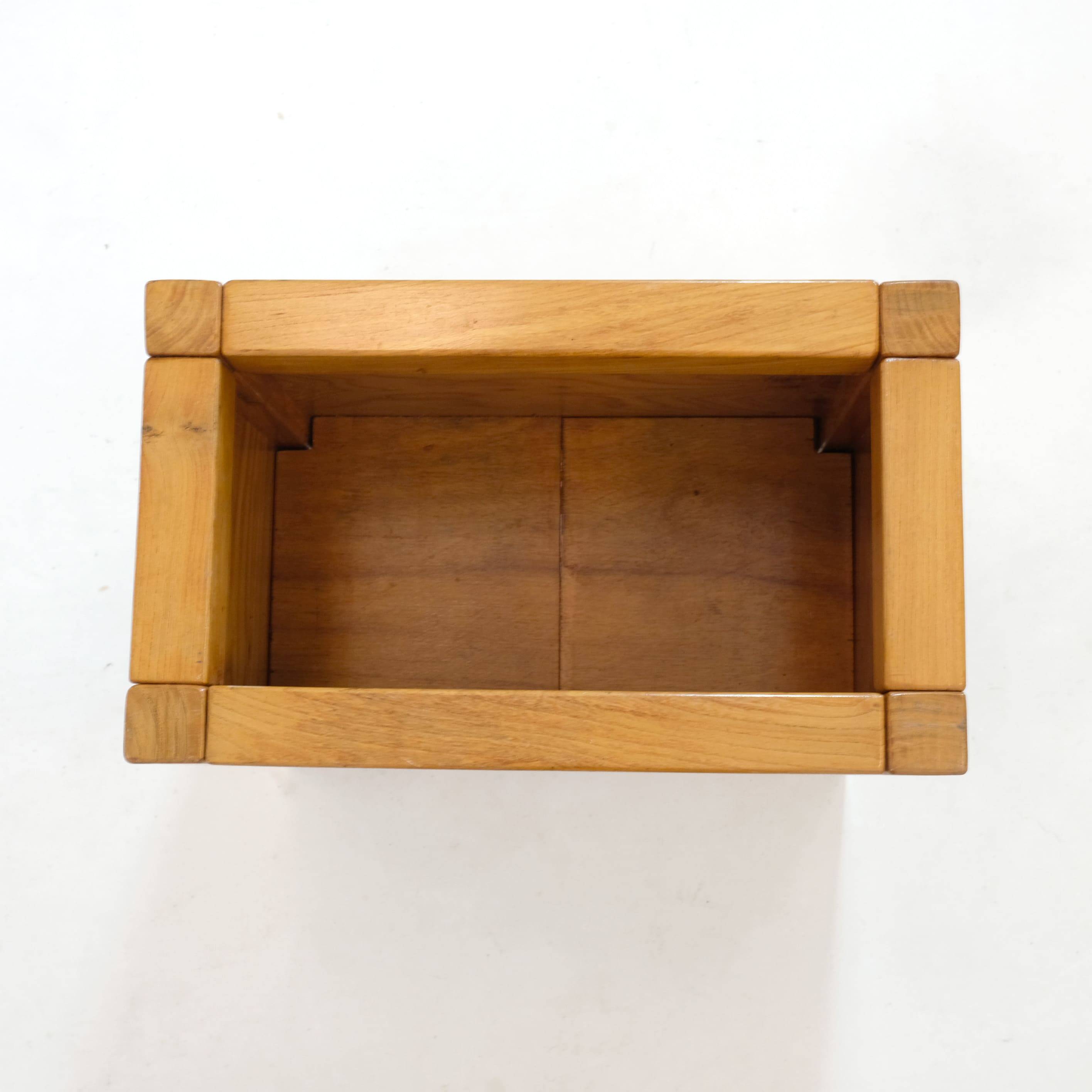 Solid wood planter from the 1970s-1980s.
