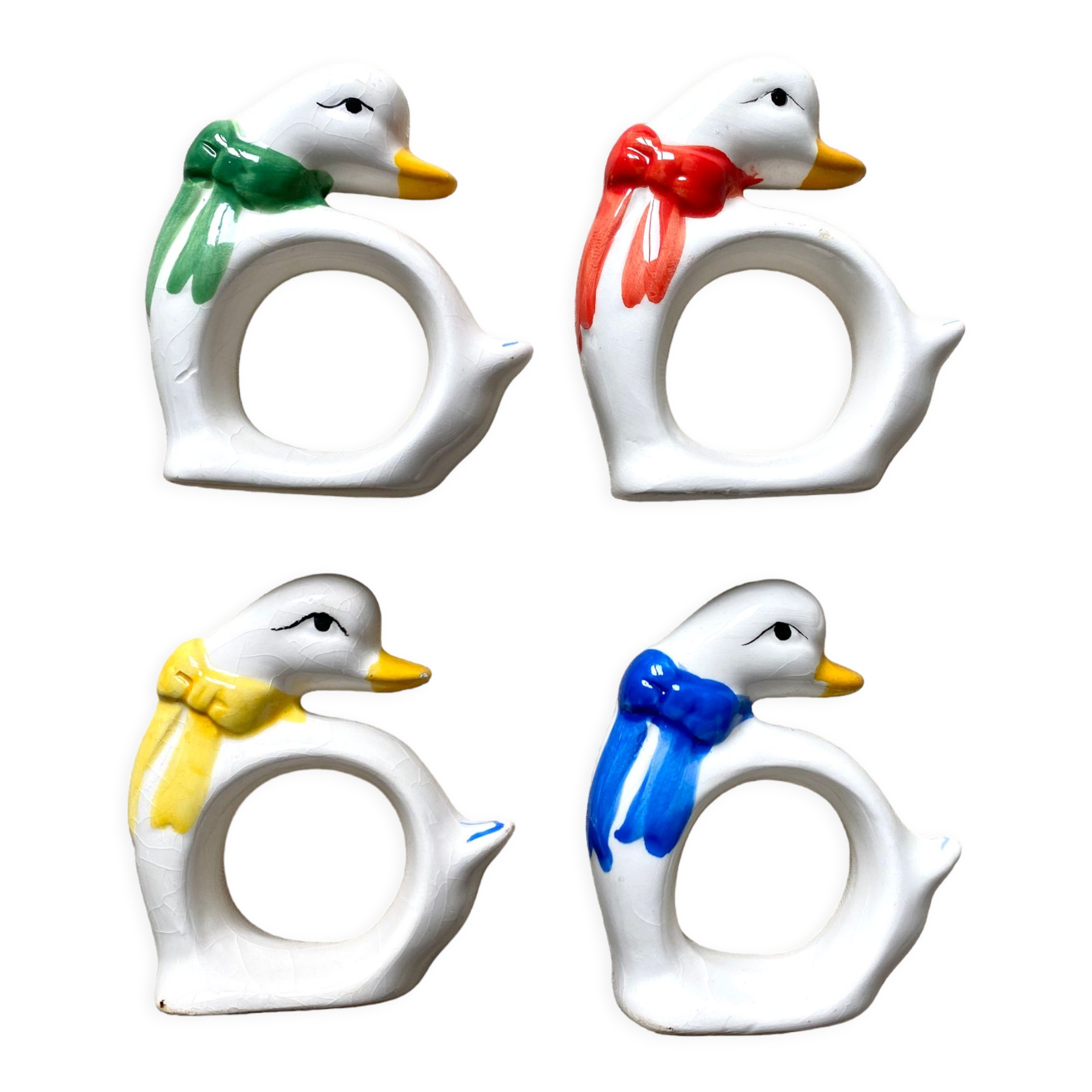 Goose napkin rings 80s