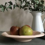 Powder pink earthenware fruit cup, Digoin Sarreguemines