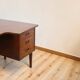 Scandinavian "boomerang" free-form desk in teak - 1960s