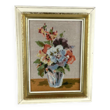 Retro/vintage wooden frame with canvas