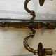 Brass wall sconce – goat head decoration – Louis XVI Empire style –