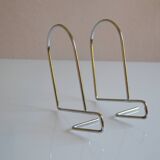 Pair of minimalist 80s bookends