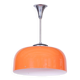 Mid-Century Chandelier in Chrome, Plastic and Glass, Italy, 1960s