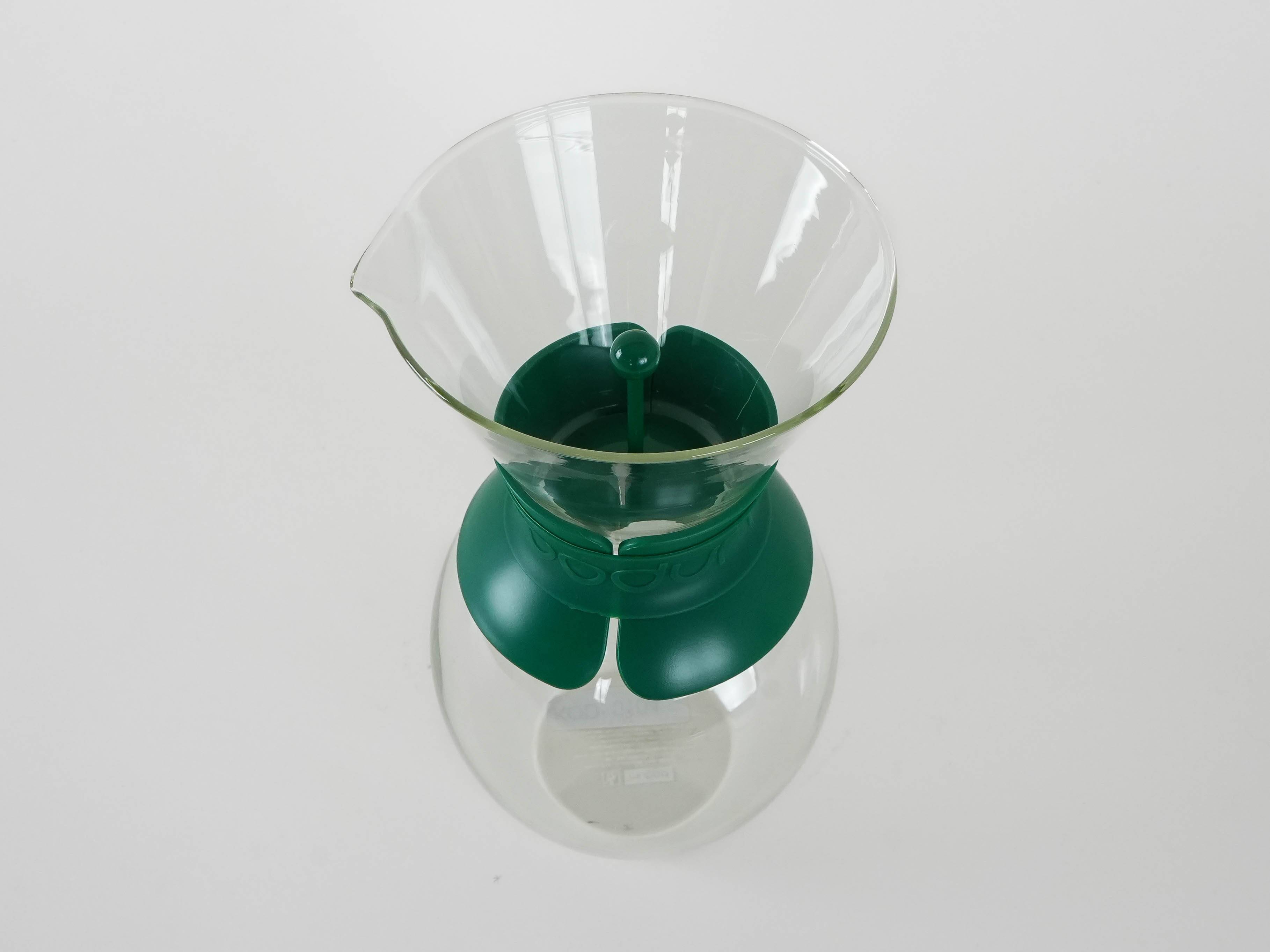Glass coffee pot, Danish design, 1980s, manufactured by Bodum