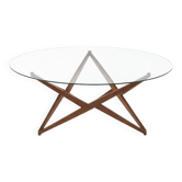 Angelo Ostuni coffee table with a sculptural base.