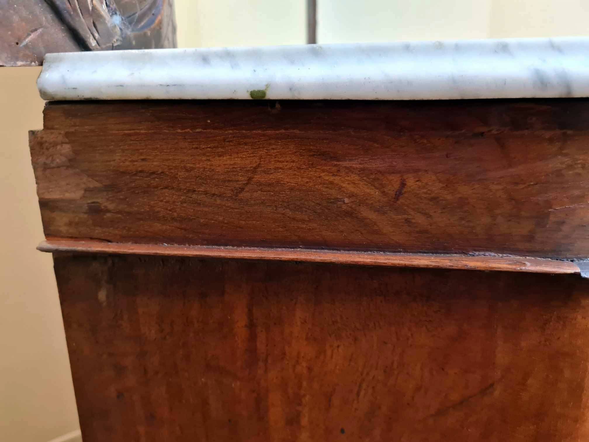 Napoleon III period sideboard in walnut and 19th century marquetry
