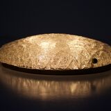 Large round Kaiser glass ceiling lamp