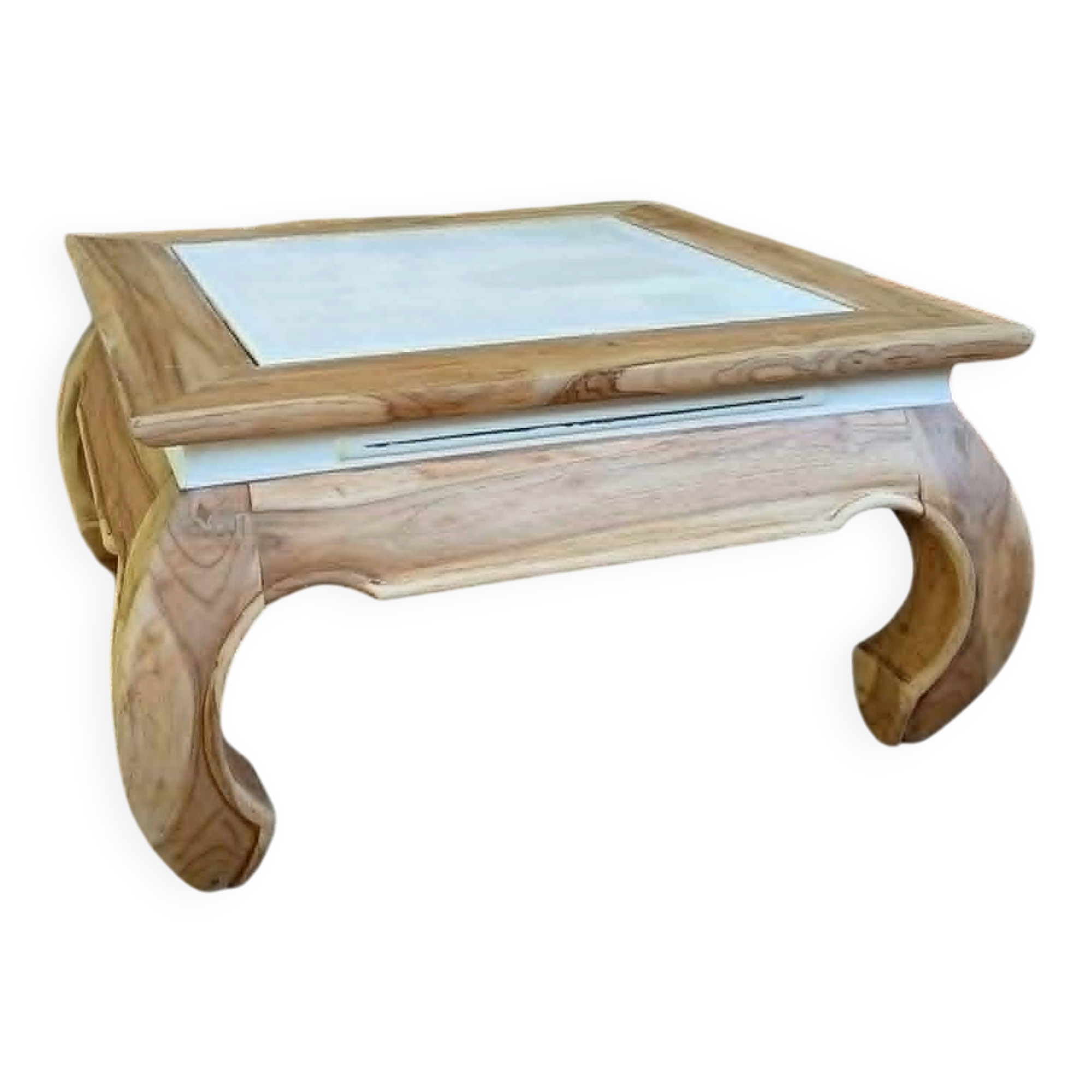 Opium style coffee table in solid wood