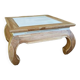 Opium style coffee table in solid wood