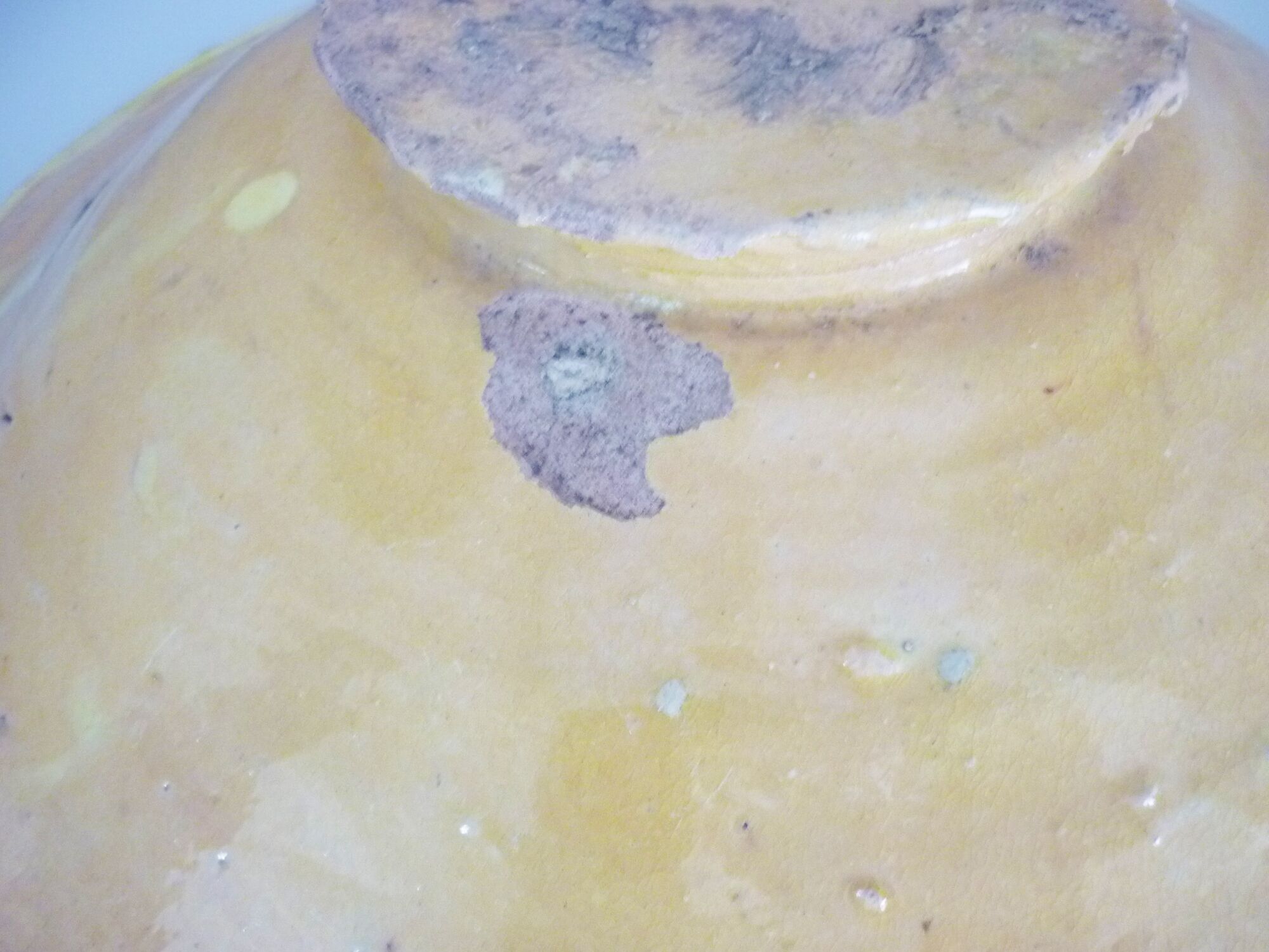 Dish, old omelette turn, nineteenth, glazed terracotta, south of the France