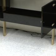 Library shelves in lacquer and brass by Roche Bobois 1970 s