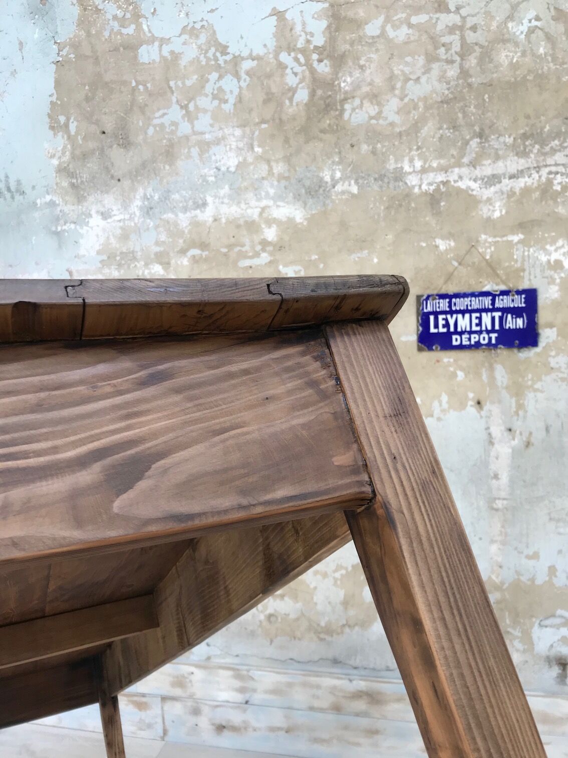 Vintage pine farm table