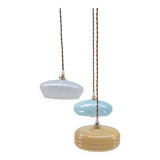 Clichy glass triptych suspension